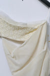 Un Morceau lace velvet stitching twists tube top UM231SZ17 PUM37